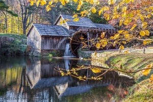 Mabry-Mill-Framed-at-Sunset