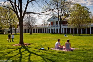 University-of-Virginia-Rotunda-Lawn-spring-students