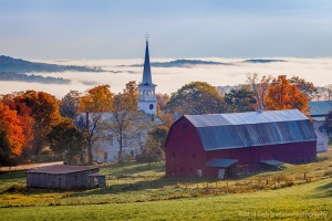 Church-and-Barn-with-Fog-Autumn-in-Peacham-Vermont