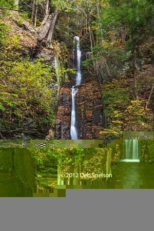 Silver-Thread-Falls-at-Dingman-Falls-Delaware-Water-Gap-New-Jersey-Fall-foliage-October-2012-Autumn