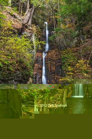 Silver-Thread-Falls-at-Dingman-Falls-Delaware-Water-Gap-New-Jersey-Fall-foliage-October-2012-Autumn