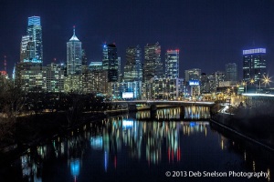Night-skyline-cityscape-Philadelphia-Pennsylvania