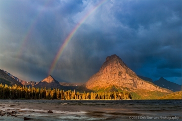 Two_Medicine_Lake_Storm_with_Rainbow_Glacier_National_Park
