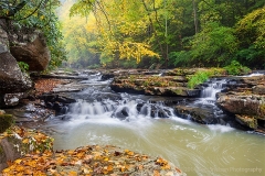 Mill_Creek_a_New_River_Tributary_in_Ansted_West_Virginia_Waterfall_Autumn_(3)
