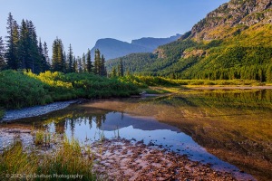 Fishercap_Lake_with_foothill_of_Mt_Grinnell_Glacier_National_Park_Montana-c74