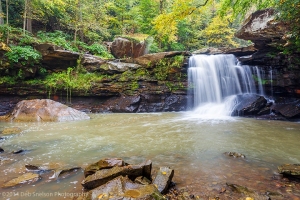 Mill-Creek-Falls-a-New-River-Tributary-in-Ansted-West-Virginia-WV-Waterfall-Autumn