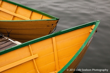 4 Lunenburg Yellow Boats Dorys Nova Scotia Canada