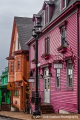 4 Store fronts Lunenburg Nova Scotia Canada