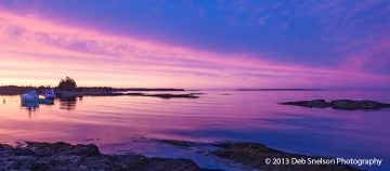 5 Dawn at Blue Rocks fishing village Lunenburg Nova Scotia Canada