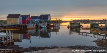 5 Tranquil Dawn at Blue Rocks fishing village Lunenburg Nova Scotia Canada