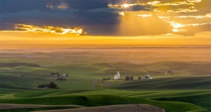 Steptoe-Butte-Golden-Sunset-Colfax-Washington-Palouse-c83