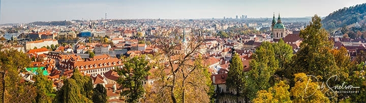 Panorama of Prague from Castle Hill