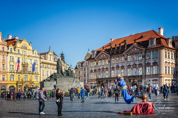 Street Performers on Old Town Square Prague