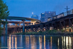 Richmond-Canal-at-dusk-with-train