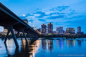 Richmond-Skyline-from-under-Manchester-Bridge-at-Blue-hour
