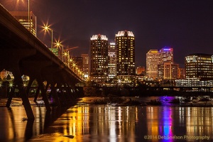 Richmonds-Golden-Lights-with-Manchester-Bridge