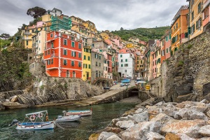 Riomaggiore-Cinque-Terre-Italy-from-Sea-Level
