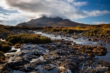 Snow and Fog on Cuillin Hills Isle of Skye Scottish Highlands