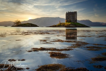 Stalker-Castle-at-Sunset-Argyll-Scotland