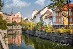 River Canal Old Town Ljubljana Slovenia