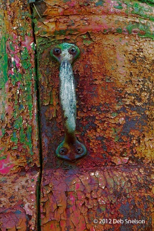 Truck-Graveyard-door-peeling-paint-and-rust-1