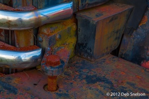 Truck-Graveyard-peeling-paint-chrome-and-rust
