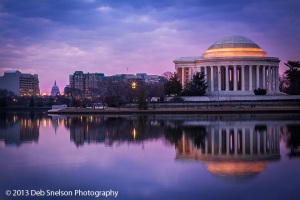 Jefferson-Memorial-Capitol-Dome-Washington-DC-Tidal-Basin-Blue-moment-Predawn-Low-light-photography