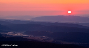 Glow-of-Dawn-over-Allegheny-Mountains-from-Dolly-Sods-Wilderness-West-Virginia